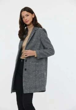 Lee Cooper Fida - Manteau Court - Noir/Blanc -Lee Cooper Soldes dafca74c43934ff48b1af3b9346f510e