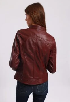 Lee Cooper Bethanie - Veste En Cuir - Oxblood -Lee Cooper Soldes dddb56ac072c4cf5b50c718cbc2ecabc