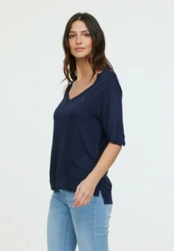 Lee Cooper Adouna M - T-Shirt Basique - Navy -Lee Cooper Soldes debc6de693444349ab9f64d62b236466