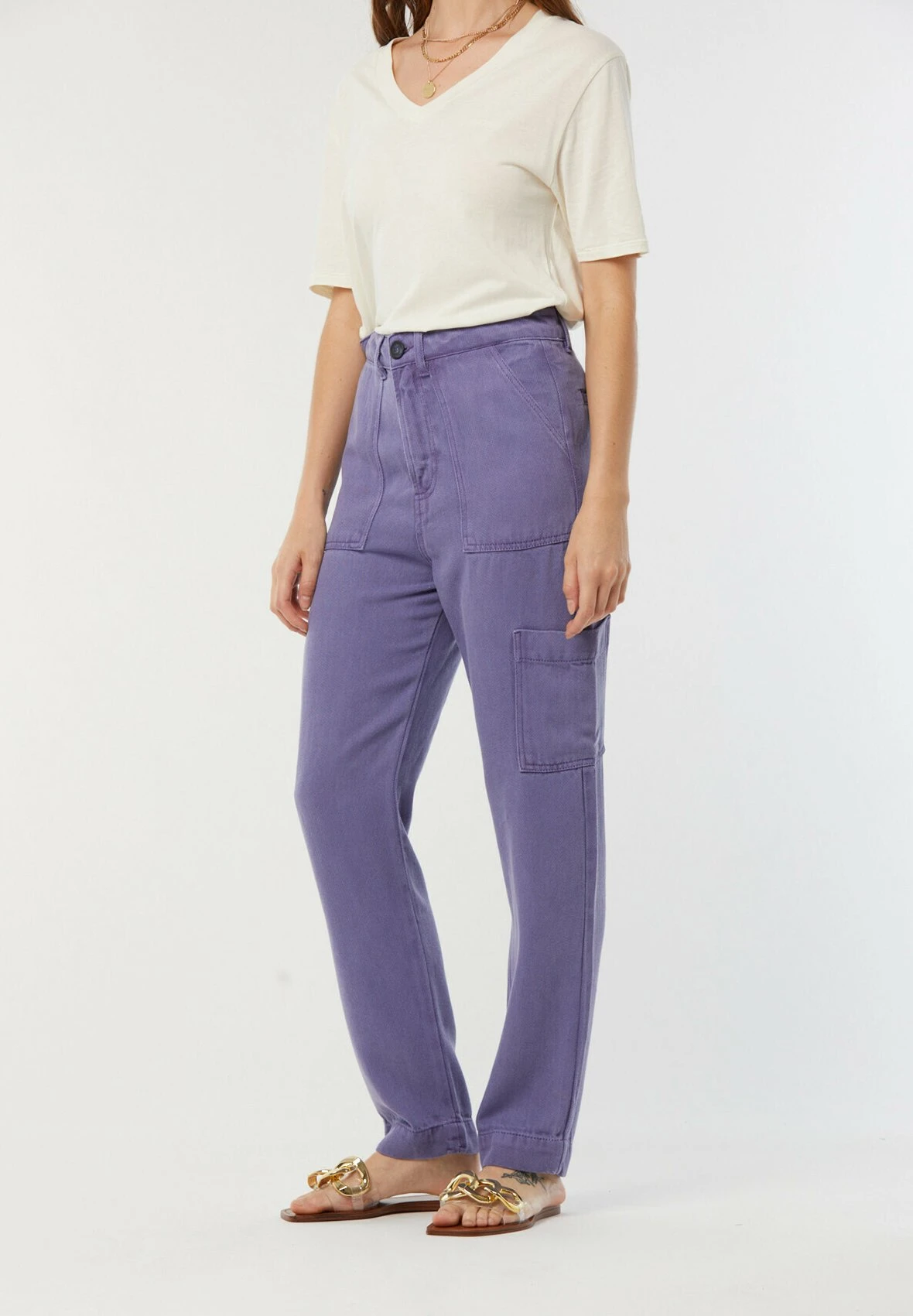 Lee Cooper Gixie - Pantalon Classique - Violet 8 Lee Cooper Gixie - Pantalon Classique - Violet – Image 6