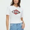 Lee Cooper Adrielle - T-Shirt Imprimé - Blanc -Lee Cooper Soldes e97cbc9f8cb04b04a19a52ea0e37b606