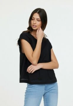 Lee Cooper Aniele Sm - T-Shirt Imprimé - Black -Lee Cooper Soldes f50740997aa84daab901a2655ee549c8