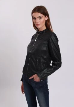 Lee Cooper Bianca - Veste En Cuir - Black